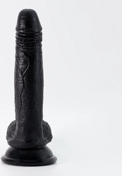 Crushious Inviktus Liquid Silicone 19 cm Czarny - elastyczny model z przyssawką