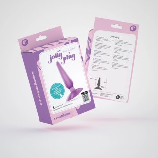 Crushious Jolly Lila - korek anatomiczny z przyssawką 9 cm