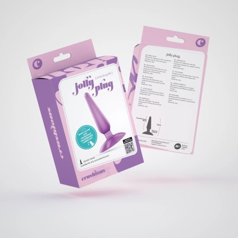 Crushious Jolly Lila - korek anatomiczny z przyssawką 9 cm
