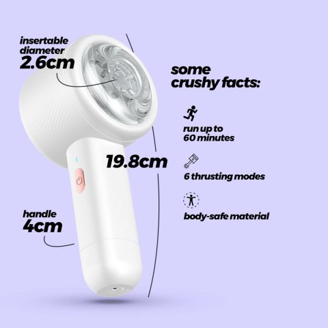 Crushious Magnetus Biała Maszyna Intymna Z Funkcją Rytmicznego Ruchu