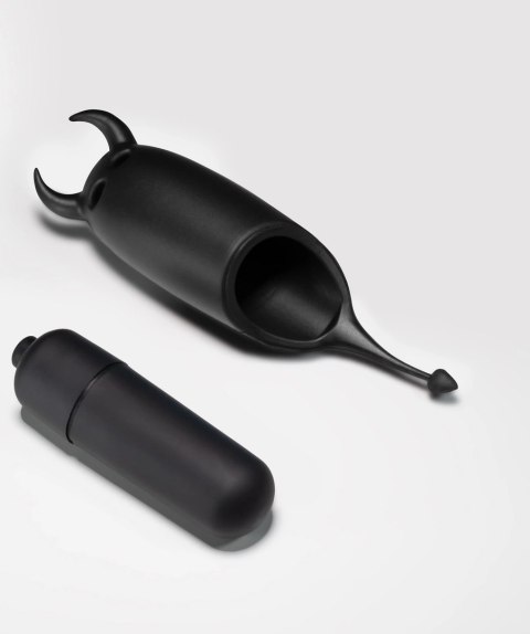 Crushious O-Pet Devil Czarny - Mini Wibrująca Kapsułka 10 Trybow 9,2 cm