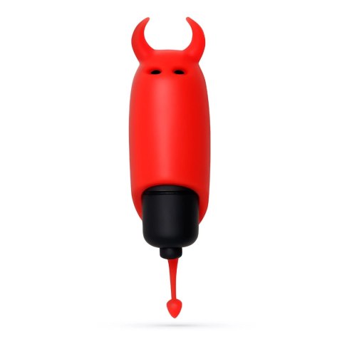 Crushious O-Pet Devil Wibrujący Mini Masażer 10 Trybow Czerwony 9,2 cm