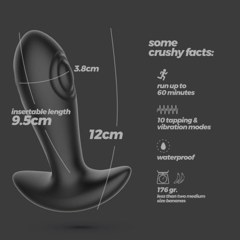 Crushious Octo czarny - model analityczny z funkcją stukania i pilotem