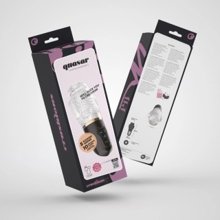 Crushious Quasar - Automatyczna maszyna intymna z funkcją ssania, transparentna