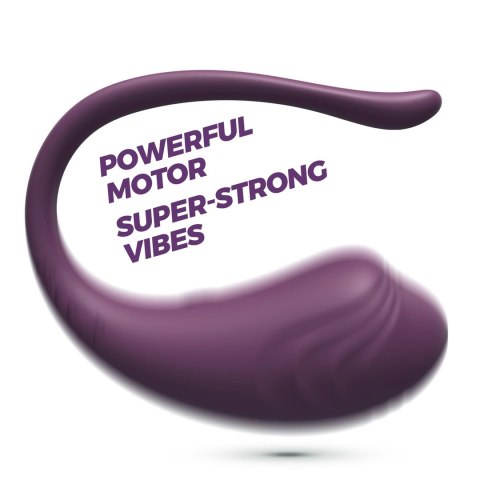 Crushious Tamago - Fioletowe Jajko Wibrujące USB z Pilotem Bezprzewodowym