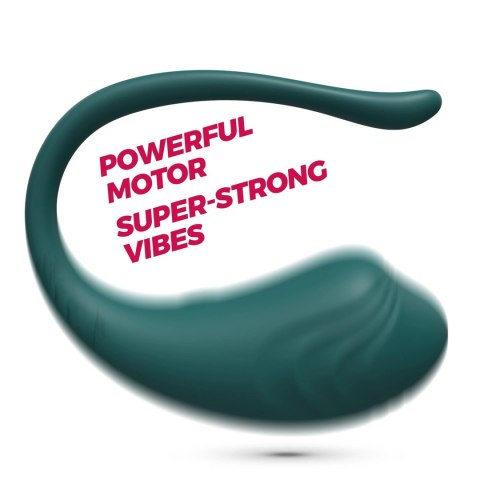 Crushious Tamago - Zielone jajo wibracyjne z pilotem, wodoodporne, 9 trybow