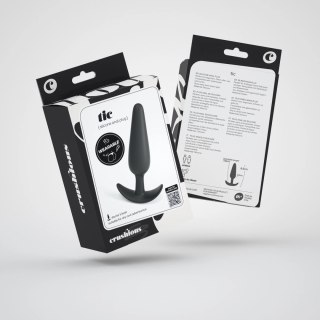 Crushious Tic silikonowy korek analny Small czarny 8,5 cm