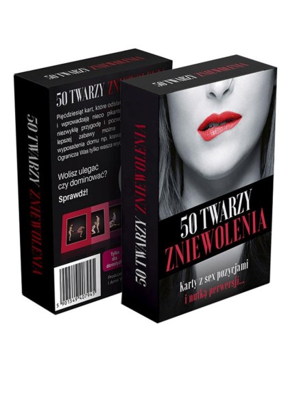 Gry-50 TWARZY ZNIEWOLENIA-sex pozycje i nauka - dostawa lokalna
