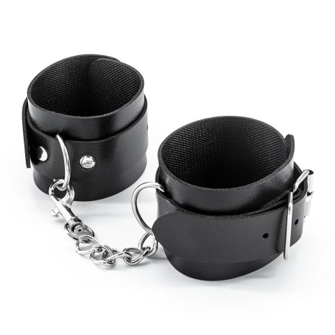 Punisher Zestaw Akcesoriow Bondage 8 Elementow Czarny Skora Eko