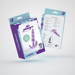 Crushious The Plunger anatomiczny korek silikonowy fioletowy 9 cm