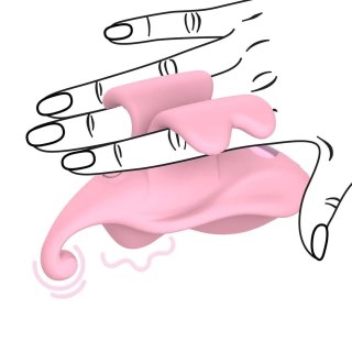 Finger Dual Vibrator - Pink