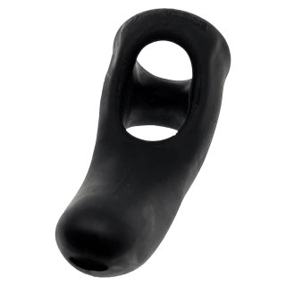 Hunkyjunk Buzzfuck Taint Vibe Sling Tar Ice - model z wibracją, elastyczny