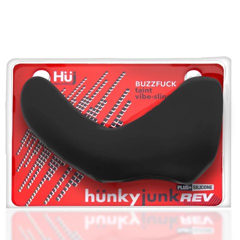 Hunkyjunk Buzzfuck Taint Vibe Sling Tar Ice - model z wibracją, elastyczny