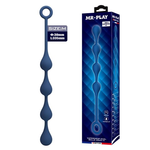 MR PLAY Waterdrop Anal Balls - 33.5 cm M
