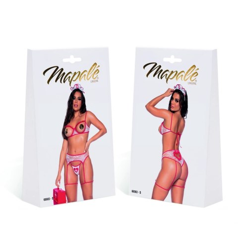 Mapale Costume Nurse S - komplet pielęgniarski z ozdobami serca