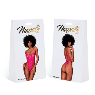 Mapale Handmade Teddy M Wet Red - body winylowe z fiszbinami, czerwone