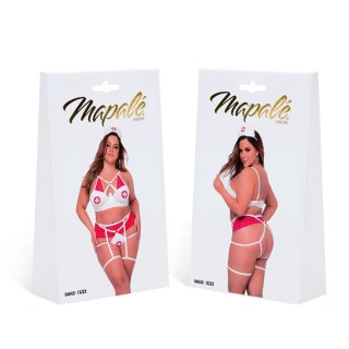 Mapale przebranie pielęgniarki 1/2X z koronką i opaską