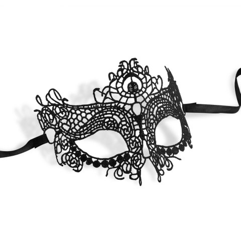 Mystica Maska Koronkowa Czarna - Elegancka Maskarada Unisex