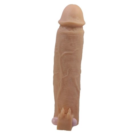 Pretty Love Xerxes - Penis Sleeve with Vibrating Ring, Flesh Color, 22 cm
