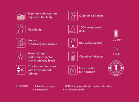 SOYO Model G-Spot Light Pink - precyzyjny masażer anatomiczny