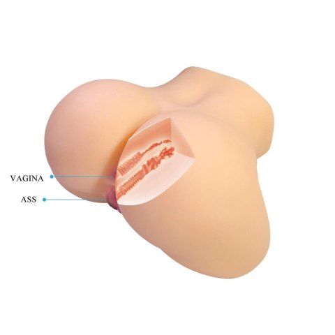 Crazy Bull Liora Vagina & Anal Masturbator - Flesh