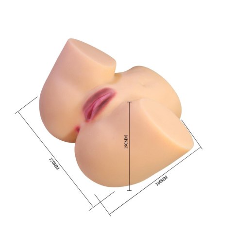 Crazy Bull Liora Vagina & Anal Masturbator - Flesh