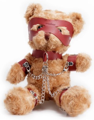 Crushious Crushito Pluszowy Miś z Akcesoriami Bondage 31 cm Czerwony