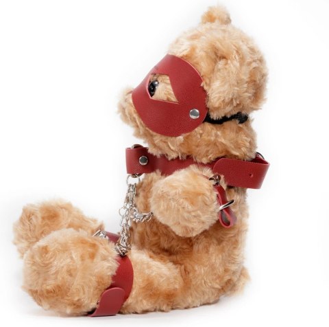 Crushious Crushito Pluszowy Miś z Akcesoriami Bondage 31 cm Czerwony