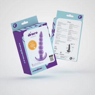 Crushious Draco korek anatomiczny Lila 12 cm ergonomiczny silikon