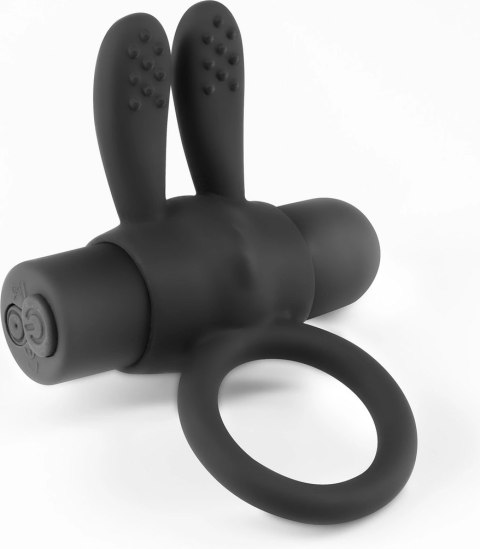 Crushious Nacho - Pierścień wibrujący z pilotem, czarny, silikonowy