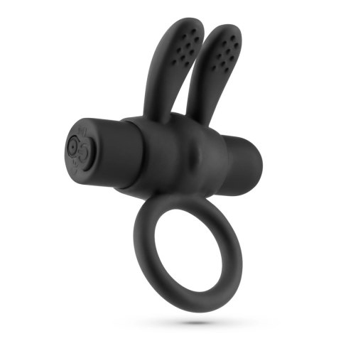 Crushious Nacho - Pierścień wibrujący z pilotem, czarny, silikonowy