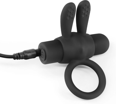 Crushious Nacho - Pierścień wibrujący z pilotem, czarny, silikonowy