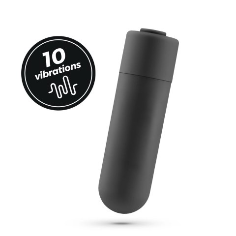 Crushious Nacho - Pierścień wibrujący z pilotem, czarny, silikonowy