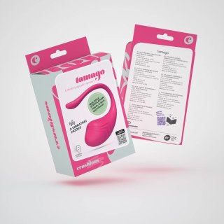 Crushious Tamago - Jajko wibrujące z pilotem, rożowe, ładowalne