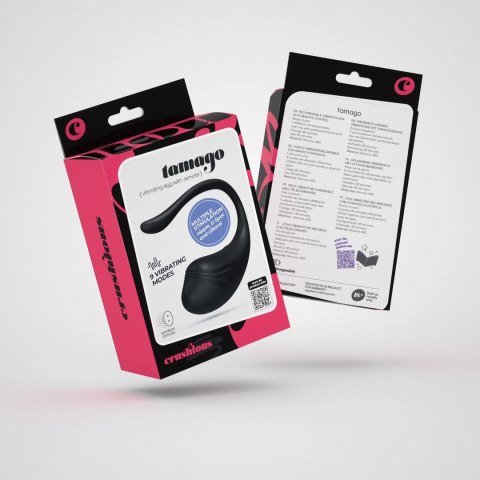 Crushious Tamago Model Wibrujący z Pilotem Bezprzewodowym Czarny