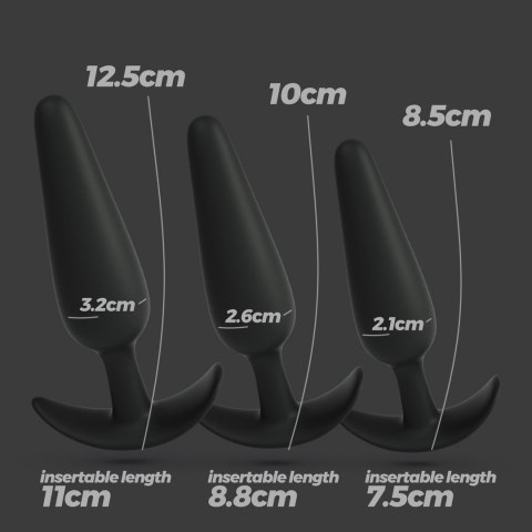 Crushious Tic Tac Toe Zestaw Treningowy 3 Stopniowany Czarny Silikon