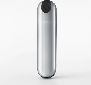 Crushious iMoan Srebrny Wibrujący Mini Masażer USB 10 Trybow 7,6 cm