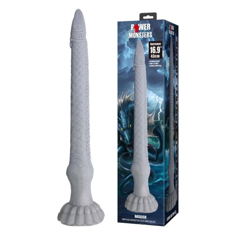 Power Monsters Basilisk - 43 cm Rippled Monster Silicone Dildo