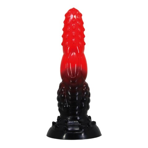 Power Monsters Fire Dragon - 24.5 cm Rippled Monster Silicone Dildo