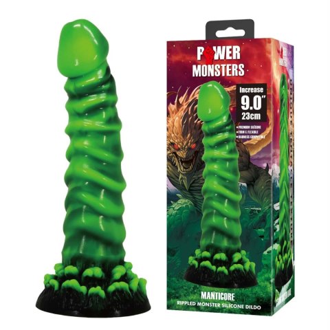 Power Monsters Manticore - 23 cm Rippled Monster Silicone Dildo