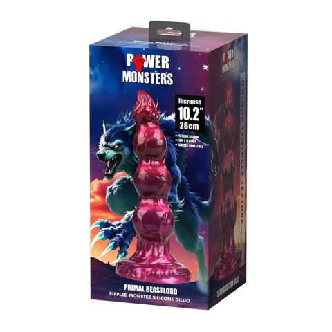 Power Monsters Primal Beastlord - 26 cm Rippled Monster Silicone Dildo