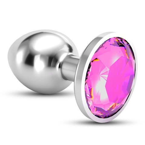 Crushious Bijou Anal Plug Small Pink - metalowy model z ozdobnym kryształem
