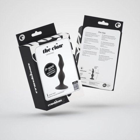 Crushious The Claw anatomiczna wtyczka silikonowa czarna 11 cm