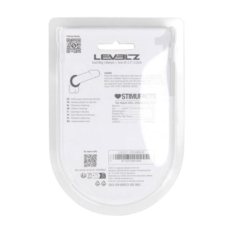 Liquid Silicone Cockring - M - Black