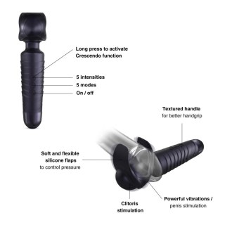 MAN.WAND EVO BLACK PLUM RECHARGEABLE MASTURBATOR