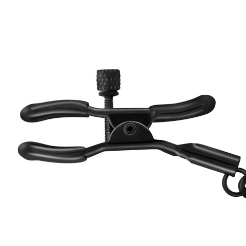 Sincerely Metalowe Zaciski z Łańcuszkiem Czarny Regulowane Komfortowe