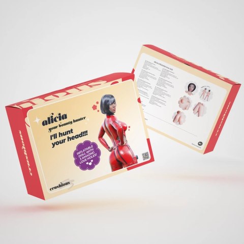 Crushious Alicia The Bounty Hunter - Lalka dmuchana, 155 cm, pełnowymiarowa