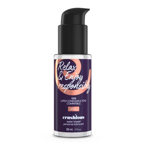 Crushious Deep Diver zestaw intymny z podwojną końcowką + żel 50 ml fioletowy