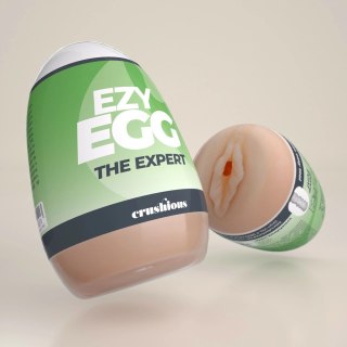 Crushious Ezy Egg The Expert Zielony - Intymny gadżet z teksturą TPE