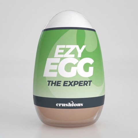 Crushious Ezy Egg The Expert Zielony - Intymny gadżet z teksturą TPE